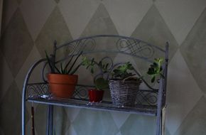 Parete decorate con motivo a rombi