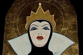 Saint Krimhild - Acrilico e foglia oro su tavola
