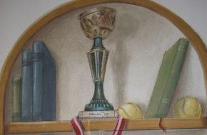 Trompe l'oeil nicchia tennis