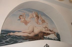Decorazione venere con putti